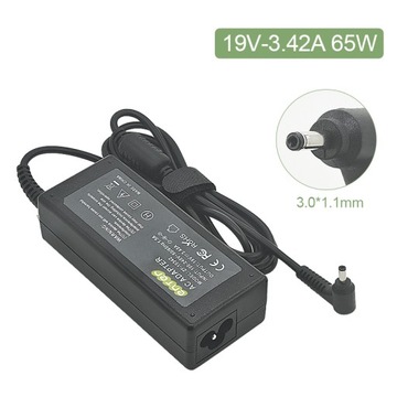 Zasilacz ładowarka do Acer 19v 3.42a 65W 3.0x1.1mm