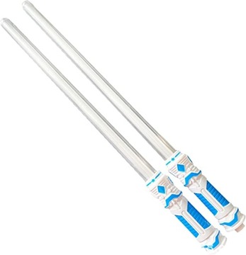 PODWÓJNY MIECZ ŚWIETLNY ŚWIECĄCY 2 MIECZE DŁUGI 110CM LED GWIEZDNE WOJNY