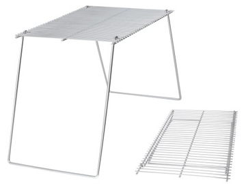 Ruszt Składany na Ognisko FOX MFH Stal Chromowana 38X25cm Turystyczny Grill
