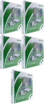 Segregator prezentacyjny Leitz A4 51mm do 280 kartek 4 ringi biały x5