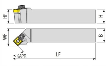 Станок токарно-фрезерный АККО ПССНР 2525 М12С ПЛАСТИНА СНМГ 12