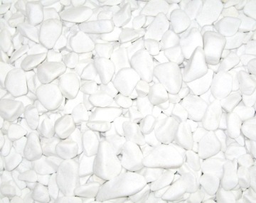 Садовый камень, белоснежный, греческий, 1-3 см, белая галька Тасоса, 25к.