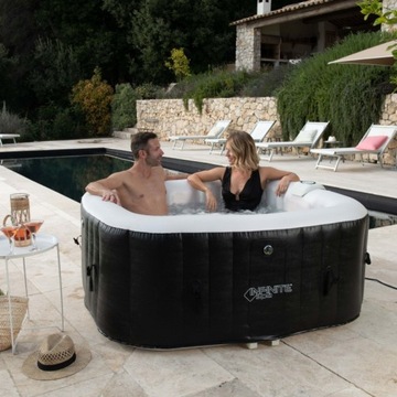 ГИДРОМАССАЖНАЯ ВАННА LED САДОВЫЙ БАССЕЙН НА 4 ЧЕЛОВЕКА 40°C