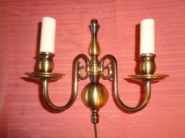 Настенный светильник spider brass double arm