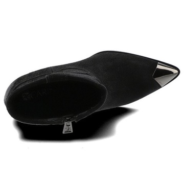 Черные женские сапоги Carinii, модная осенняя обувь