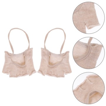 5 TOE SKARPETY KOBIETY TOE TOPPER SKARPETKI CZARNE OBCASY LLWL