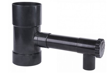 Коллектор для сбора дождевой воды из желоба 100мм АНТРАЦИТ для желоба на желоб