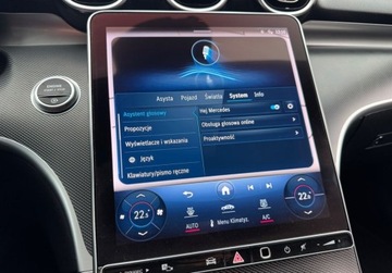 Mercedes Klasa C W206 Kombi 2.0 220d 200KM 2022 Mercedes-Benz Klasa C 220D FullLed Alu Kamera Virtual Ambiente Navi Serwis, zdjęcie 31