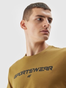 ФУТБОЛКА 4F МУЖСКАЯ СПОРТИВНАЯ ФУТБОЛКА ИЗ ХЛОПКА