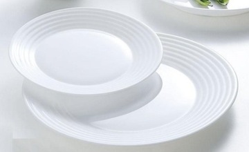 Сервиз Luminarc HARENA белый ЗАКАЛЕННОЕ СТЕКЛО на 6 персон, 18 шт.