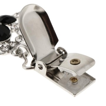 Свитер со стразами, кардиган с зажимом для шаль