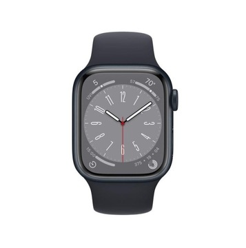 Apple Watch 8, 45 мм, GPS, алюминиевый, темно-синий, чёрный, КАК НОВЫЕ