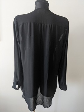 Bluzka damska 42 elegancka z klasą lejąca prosta super czarna