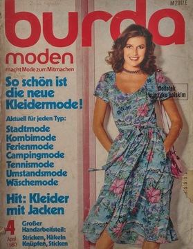 Burda Moden 4 1980 po niemiecku