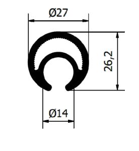 АДАПТЕР НАТЯЖИТЕЛЯ ТРУБЫ FI 27 БРЕЗЕНТ