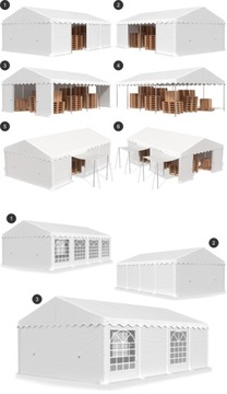 Палатка для хранения HOME 5x8 РАЗНЫЕ ЦВЕТА