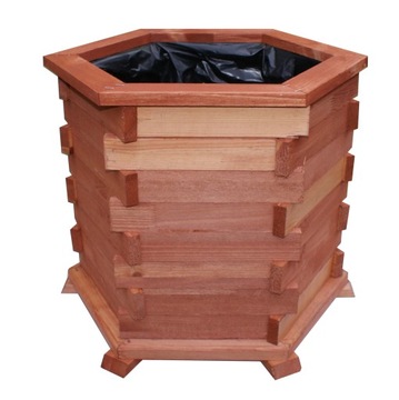DONICA NA KWIATY OGRODOWA DREWNO 40cm PRODUCENT D2