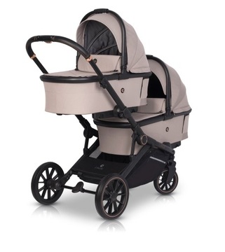 Гондольная коляска для близнецов CAVOE AVEC TAUPE