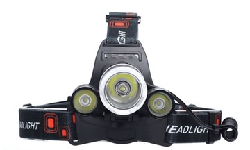 Передний фонарик фара 3 х светодиода на головку сильные батареи зарядных устройств 18650