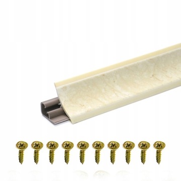 Listwa Kuchenna Przyblatowa do Blatu Blatowa PCV 23mm MARMUR JASNY 1,5mb