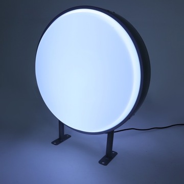 KASETON REKLAMOWY LED OKRĄGŁY 50CM, DWUSTRONNY