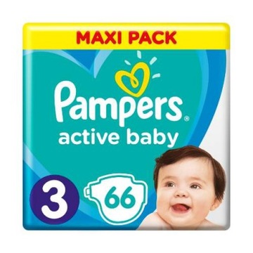 Pampers Active Baby 3 (6-10 kg), 66 szt.