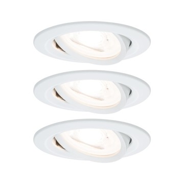 Paulmann Zestaw opraw nastawnych NOVA LED 3x6,5W GU10 2700K - biały