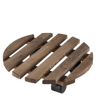 Podstawka pod doniczkę na kolkach BRĄZOWA śr. 28cm