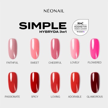 NEONAIL Lakier Hybrydowy SIMPLE 3w1 GLAMOROUS 7,2 ml - WYPRZEDAŻ