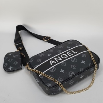 СУМКА 3В 1 С МОНОГРАММОЙ ДВОЙНАЯ ДЛЯ ПОСЛАНИЙ