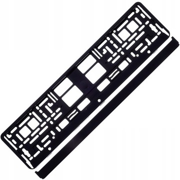 RAMKA RAMKI CZARNA POD TABLICE REJESTRACYJNE UE PL