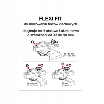 Универсальное крепление Inter Pack Flexi Fit к багажнику.