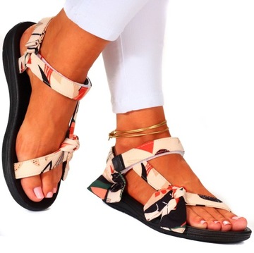 САНДАЛИИ ЖЕНСКИЕ СПОРТИВНЫЕ САНДАЛИИ НА VELCRO BOW