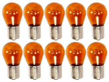 10x Żarówka PY21W 12V 21W kierunkowskaz pomarańczowa
