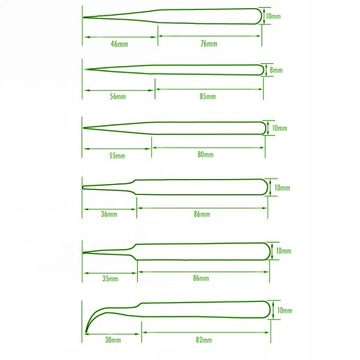 НАБОР МЕТАЛЛИЧЕСКИХ ДВИГАТЕЛЕЙ ESD 6шт. Пинцеты Пинцеты
