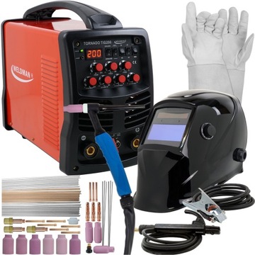 Spawarka TIG do aluminium TIG AC DC zestaw 200A