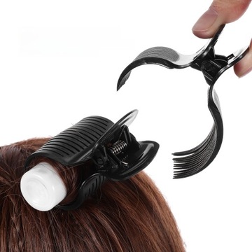 CZARNA SPINKI DO WŁOSÓW JUMBO HOT WAŁKI 12 SZT