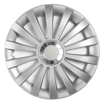 Kołpaki uniwersalne srebrne Meridian Silver Ring 15 cali + ring na koła