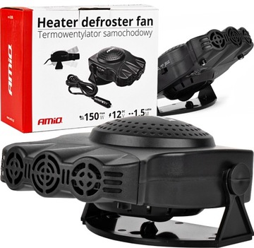 TERMOWENTYLATOR NAGRZEWNICA GRZEJNIK SAMOCHODOWY 150W FARELKA DMUCHAWA 12V
