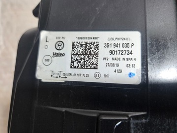 VW PASSAT B8 LIFT ПОЛНЫЙ СВЕТОДИОДНЫЙ ФОНАРЬ ПРАВЫЙ ЛЕВЫЙ 3G0941036P 35P