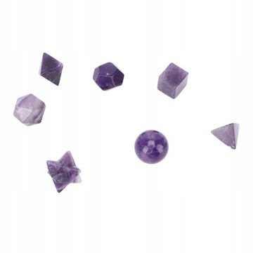 7 sztuk Chakra Healing kryształy geometryczne