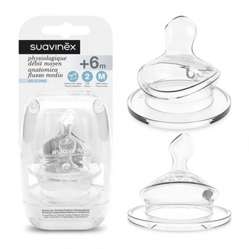 Suavinex Smoczek do butelek Silikon 6 m+