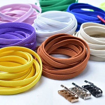 No Tie Flat Hiking Running Shoe Lace Elastic