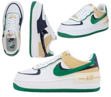 Sneakersy Buty Nike Air Force 1 Shadow DZ1847-102 r.38 (24 cm) skóra