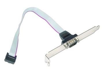 Gniazdo na śledziu Gembird CC-DB9-RECEPTACLE do obudowy DB9M-COM