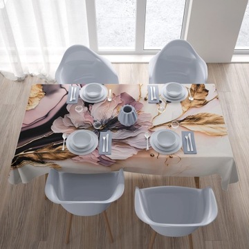 СКАТЕРТЬ СТОЙКАЯ К ПЯТЯНИЯМ 140Х220 ГЛАДКАЯ МАТОВАЯ ТОЛЩАЯ 137