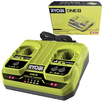 RYOBI ДВОЙНОЕ ЗАРЯДНОЕ УСТРОЙСТВО 18V ONE+ RC18240G ДВОЙНОЙ ЗАРЯДНЫЙ ПОРТ