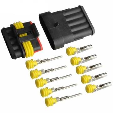 Кубический герметичный разъем superseal 5-контактный 1,5 мм2