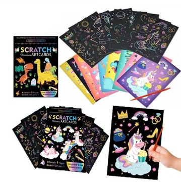 Wydrapywanka zdrapywanka kolorowanka Magic Scratch