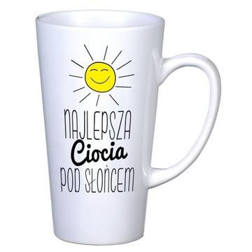 KUBEK LATTE DLA CIOCI NA PREZENT WZORY 450ml DUŻY